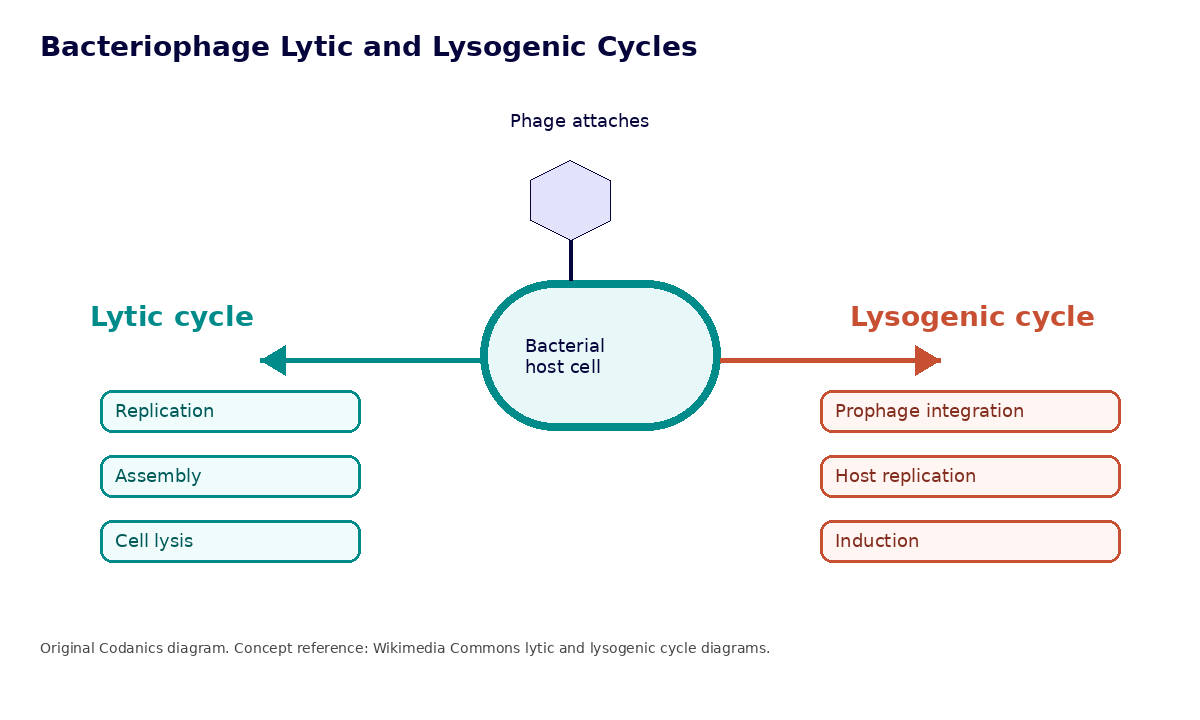 Lytic and lysogenic cycle