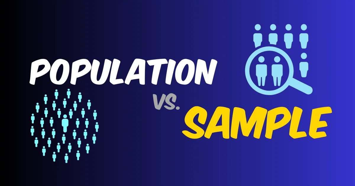 Population vs sample