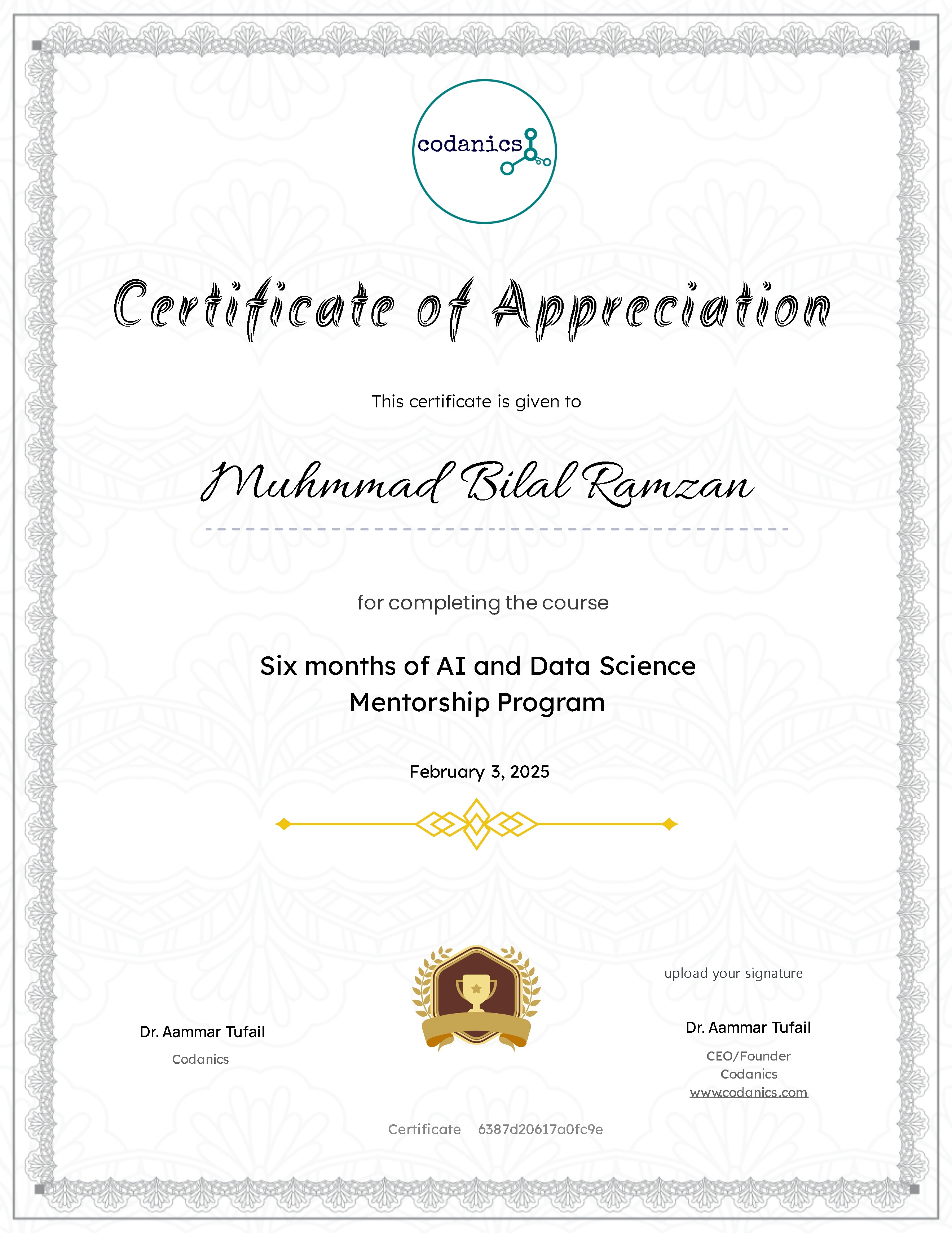 Six months of AI and Data Science Mentorship Program