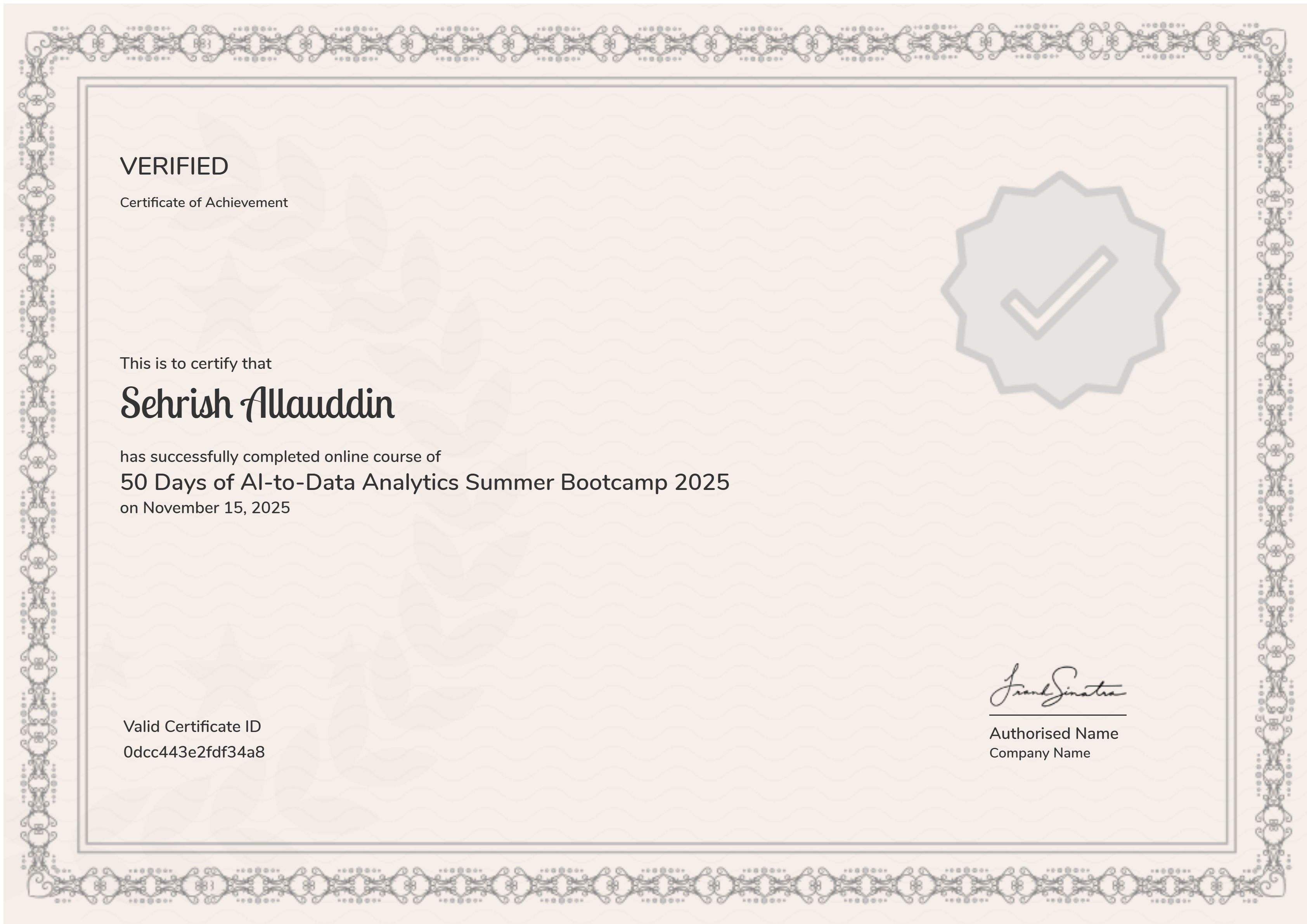 50 Days of AI-to-Data Analytics Summer Bootcamp 2025