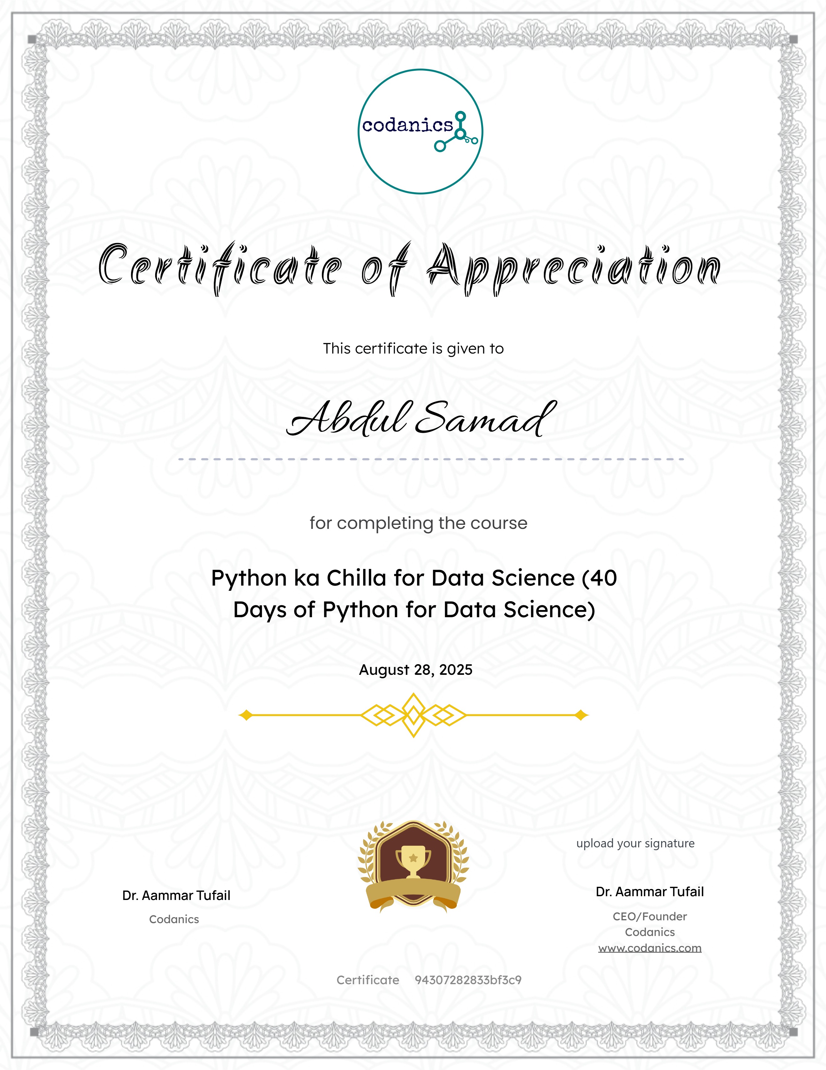 Python ka Chilla for Data Science (40 Days of Python for Data Science)
